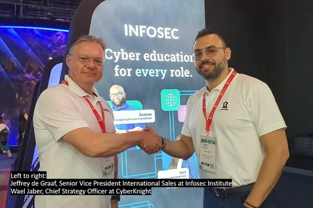 Wael Jaber, Chief Strategy Officer at CyberKnight and Jeffrey de Graaf, Senior Vice President International Sales at Infosec Institute